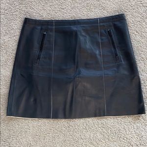 Leather Vince Mini Skirt